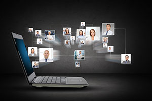 photo of virtual team members