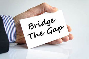 Photo of text Bridge Gap